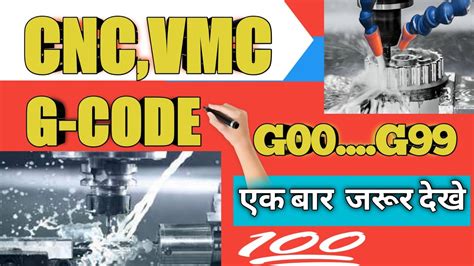 cnc machine codes in hindi|cnc vmc g code in hindi.